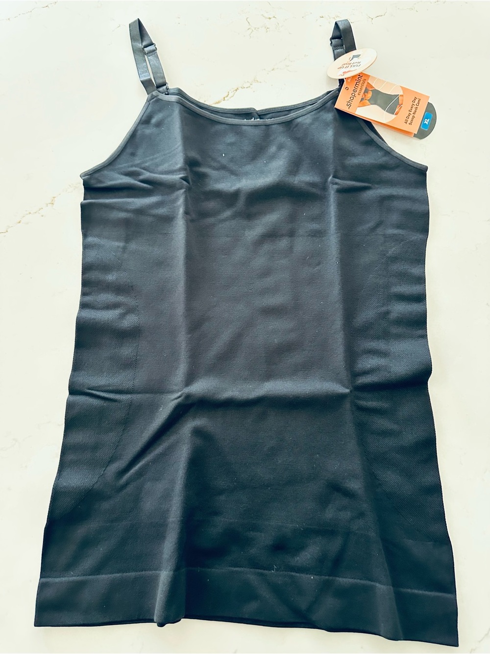 Shapermint Black Seamless Shapewear Cami.  Size xl